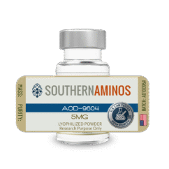AOD-9604 research peptide vial – Southern Aminos, verified purity and quality