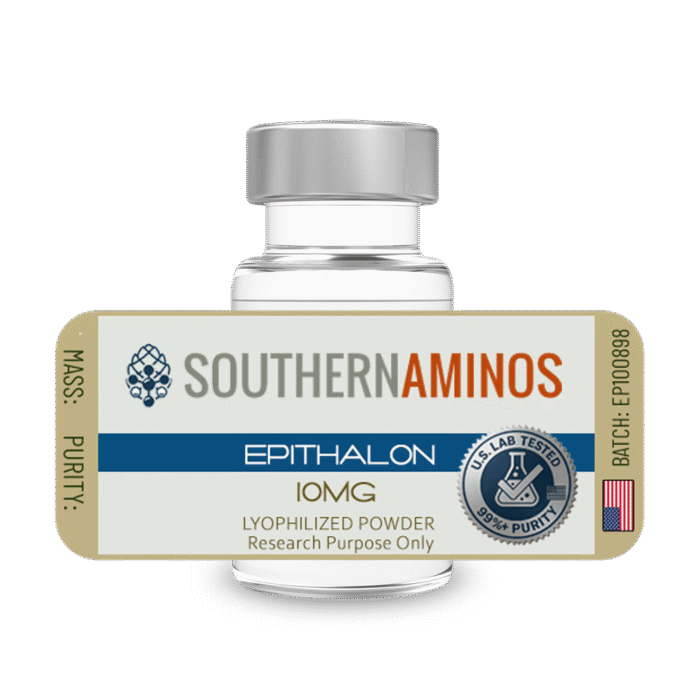 Epithalon research peptide vial – Southern Aminos, verified purity and quality