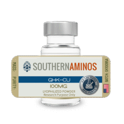 GHK-Cu research peptide vial – Southern Aminos, verified purity and quality