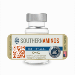 TB-4 research peptide vial – Southern Aminos, independently tested for purity and quality