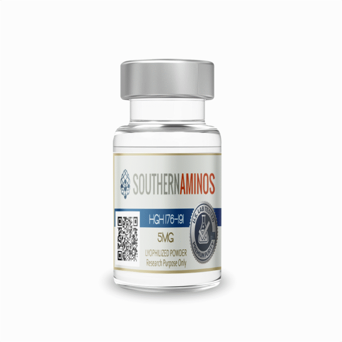 HGH 176-191 research peptide vial – Southern Aminos, verified purity and quality
