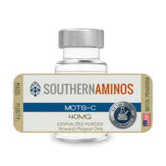 MOTS-C research peptide vial – Southern Aminos, verified purity and quality