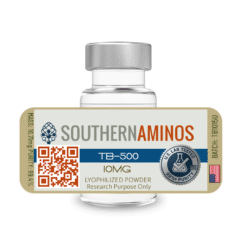 TB-500 research peptide vial – Southern Aminos, verified purity and quality
