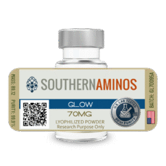 Glow research peptide blend vial – Southern Aminos, verified purity and quality