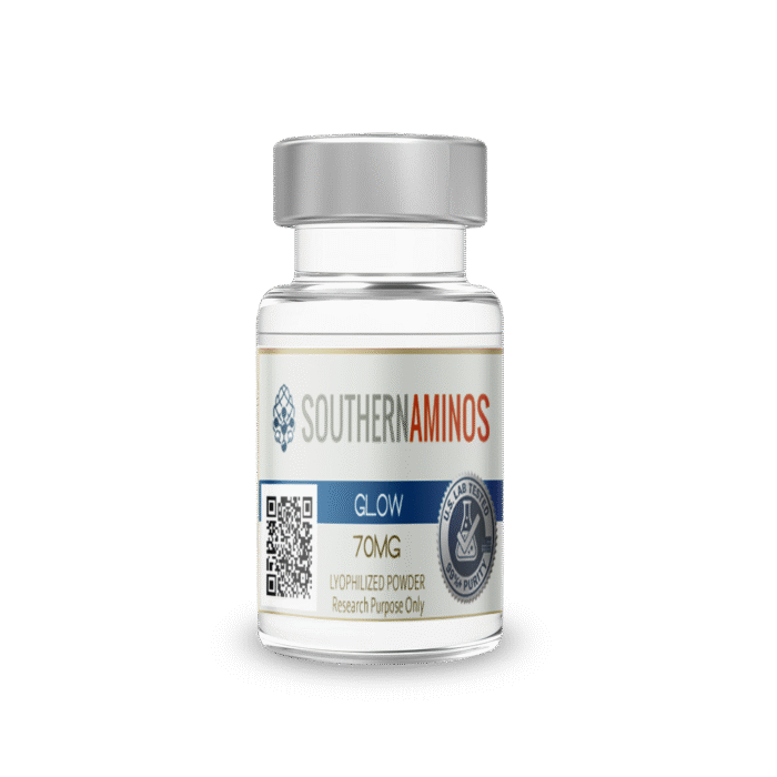 Glow research peptide blend vial – Southern Aminos, verified purity and quality