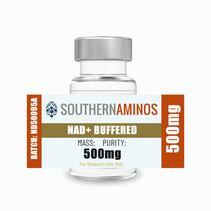 NAD+ research peptide vial – Southern Aminos, verified purity and quality